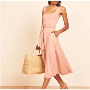 Reformation Helina Dress in Blush